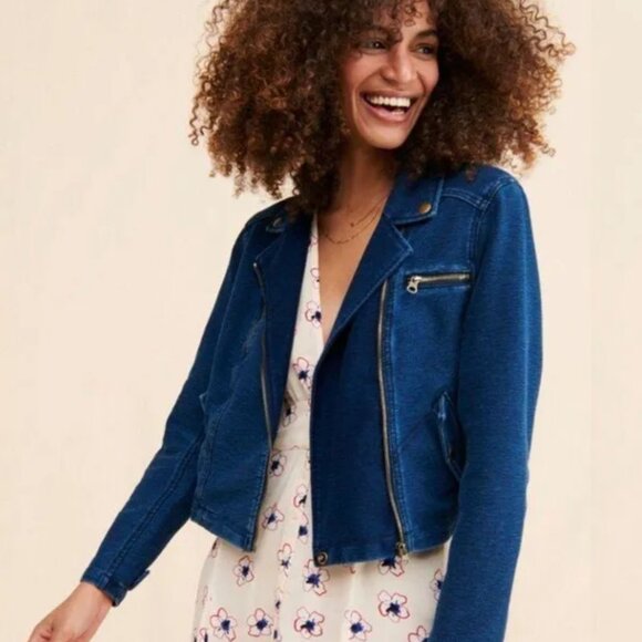 Anthropologie Pilcro Blue Jean Jacket Classic Denim Style - Picture 2 of 10